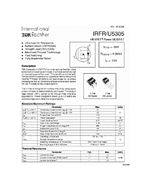DataSheet IRFR5305 pdf